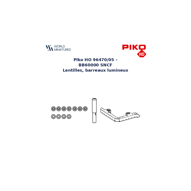 Piko HO 96470/05 – BB60000 SNCF Lentilles, barreaux lumineux