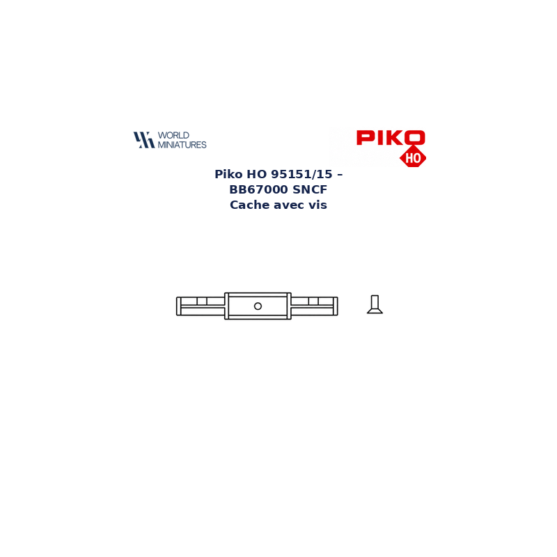 Piko HO 95151/15 – BB67000 SNCF Cache avec vis