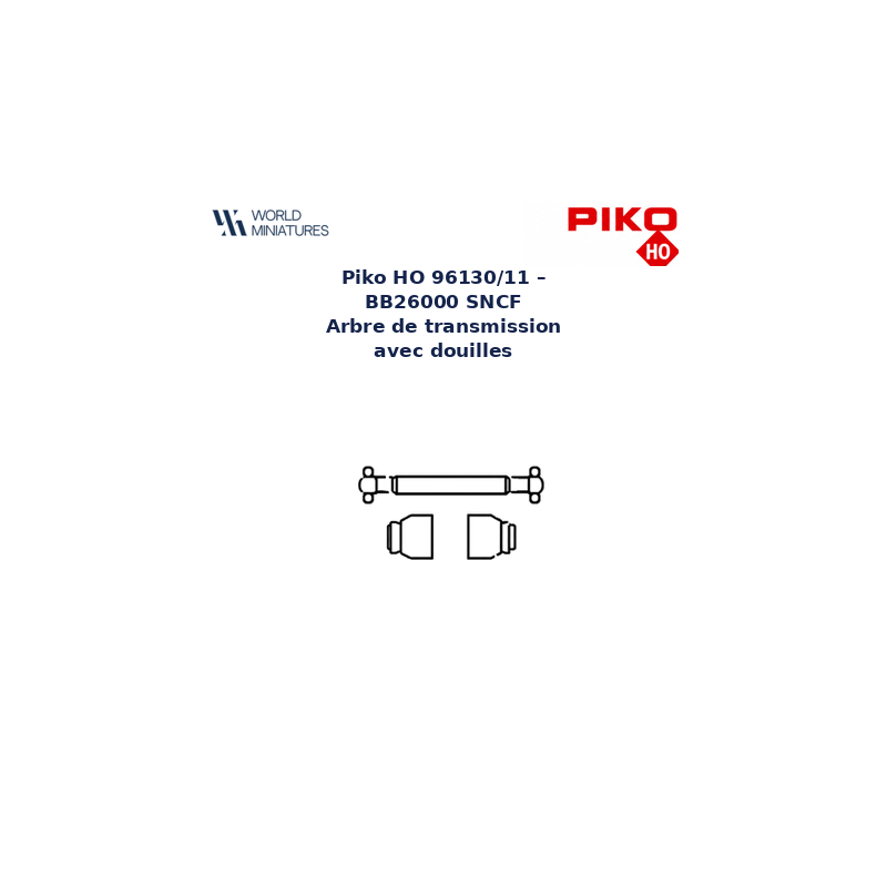 Piko HO 96130/11 – BB26000 SNCF Arbre de transmission avec douilles