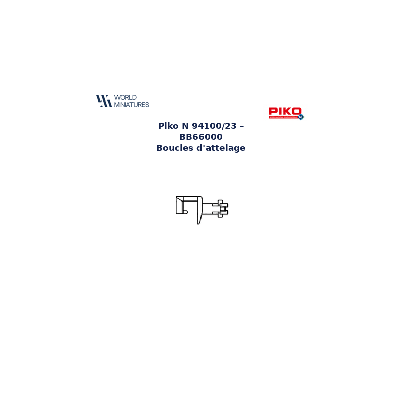 Piko N 94100/23 – BB66000 Boucles d’attelage