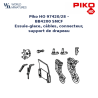 Piko HO 97420/28 – BB4200 SNCF Essuie‑glace, câbles, connecteur, support de drapeau