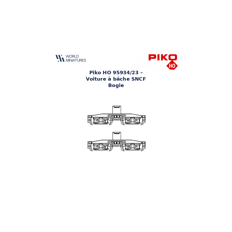 Piko HO 95934/23 – Voiture à bâche SNCF Bogie