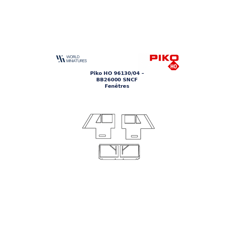 Piko HO 96130/04 – BB26000 SNCF Fenêtres