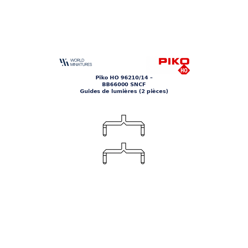Piko HO 96210/14 – BB66000 SNCF Conduits de lumière (2 unités)
