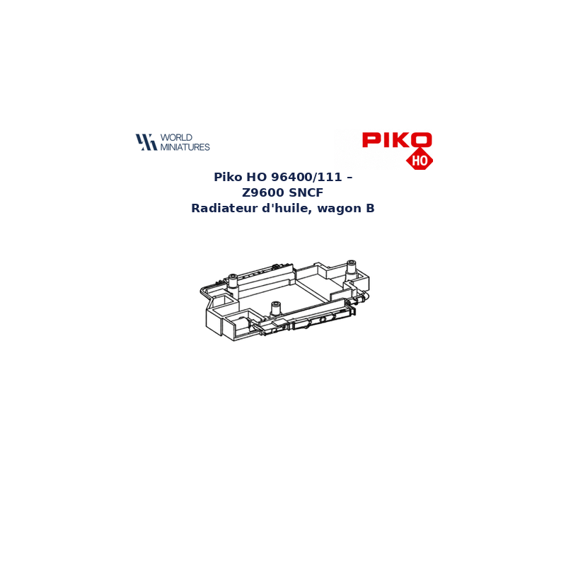Piko HO 96400/111 – Z9600 SNCF Radiateur d’huile, wagon B