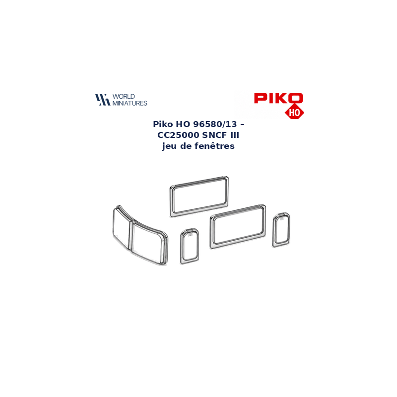 Piko HO 96580/13 – CC25000 SNCF III  jeu de fenêtres