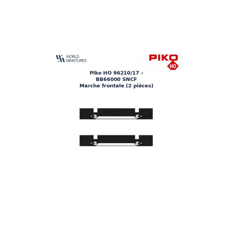 Piko HO 96210/17 – BB66000 SNCF Marche frontale (2 pièces)