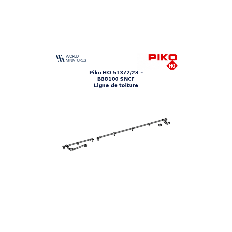 Piko HO 51372/23 – BB8100 SNCF Ligne de toiture