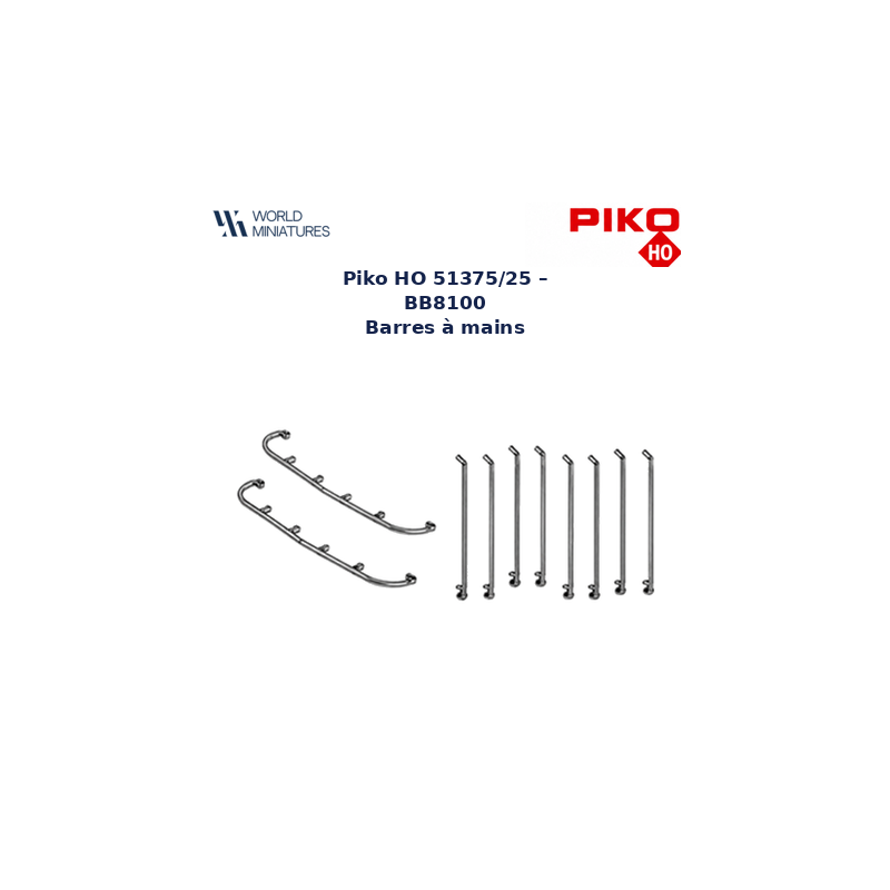 Piko HO 51375/25 – BB8100 Barres à mains