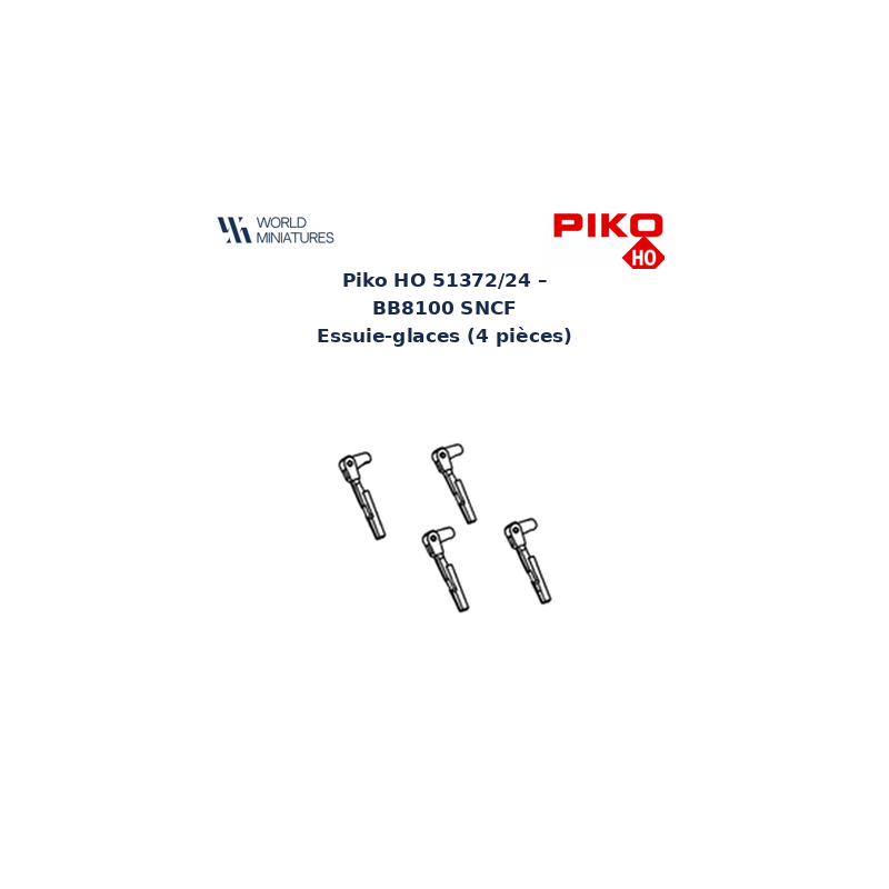 Piko HO 51372/24 – BB8100 SNCF Essuie-glaces 4 pièces