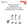 Piko HO 51372/46 – BB8100 SNCF Tuyaux de frein, crochets d’attelage, fiches de chauffage