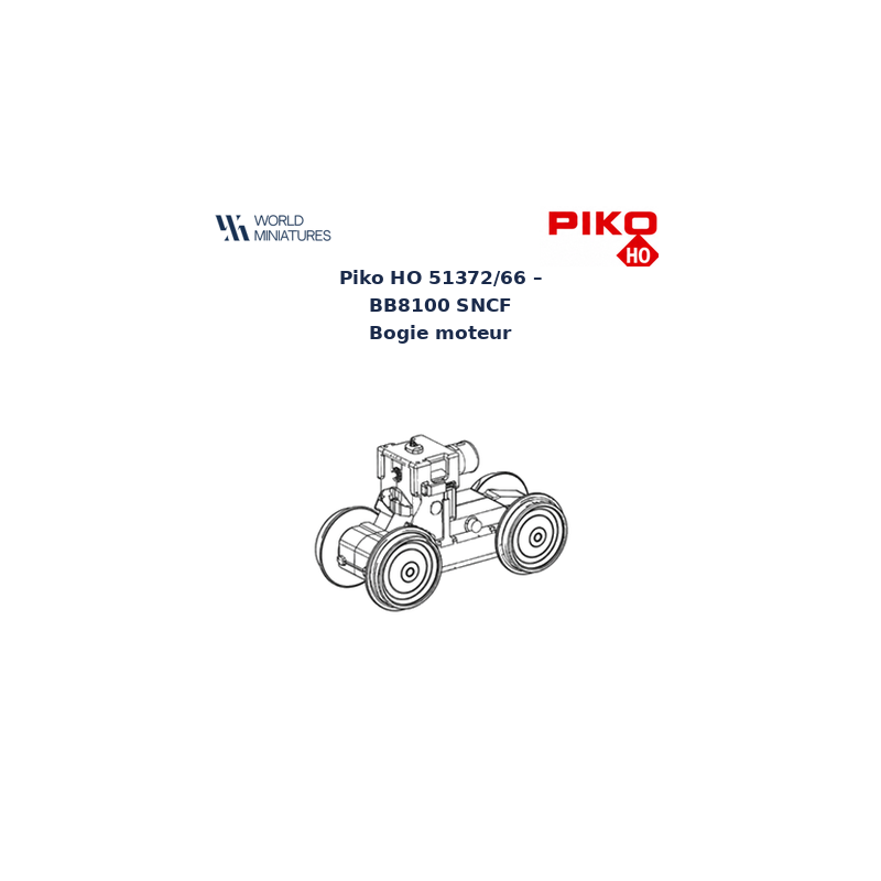 Piko HO 51372/66 – BB8100 SNCF Bogie moteur