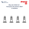 Piko HO 97097/47 – Transport de grumes SNCF 4 tampons