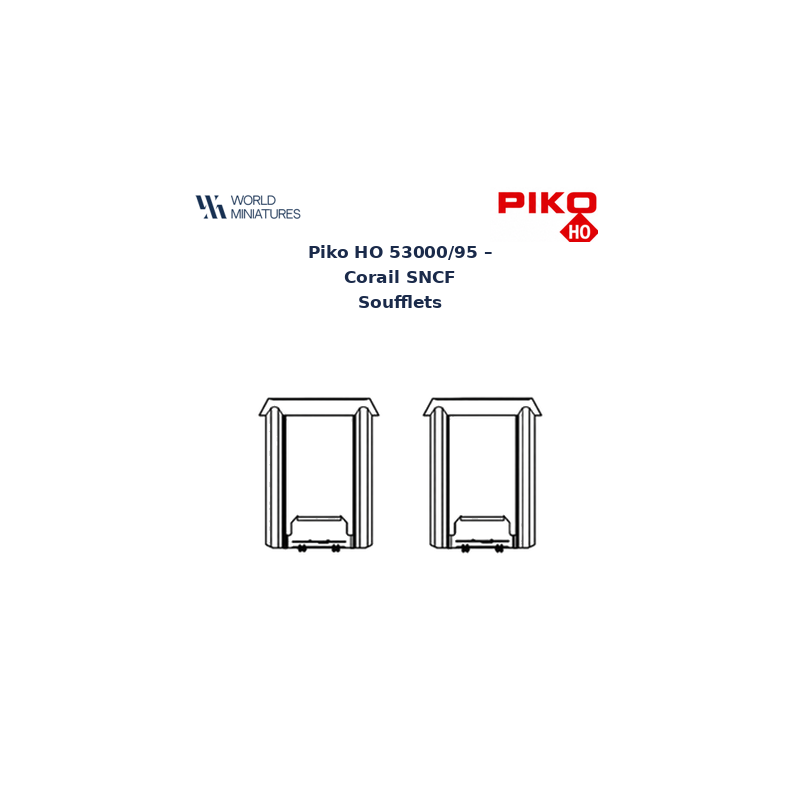 Piko HO 53000/95 – Corail SNCF Soufflets