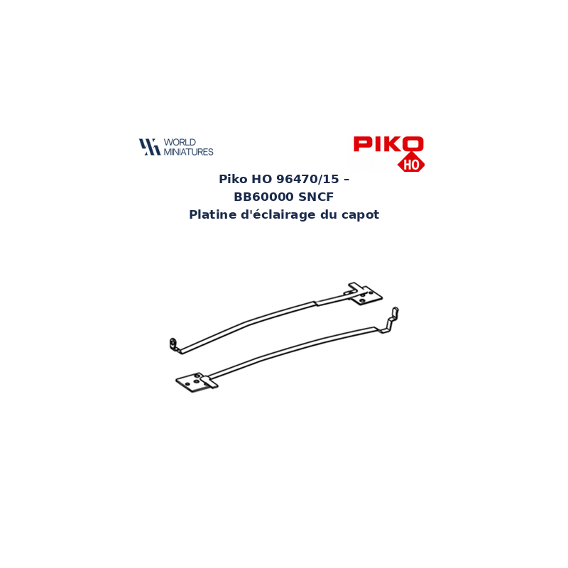 Piko HO 96470/15 – BB60000 SNCF Platine d’éclairage du capot