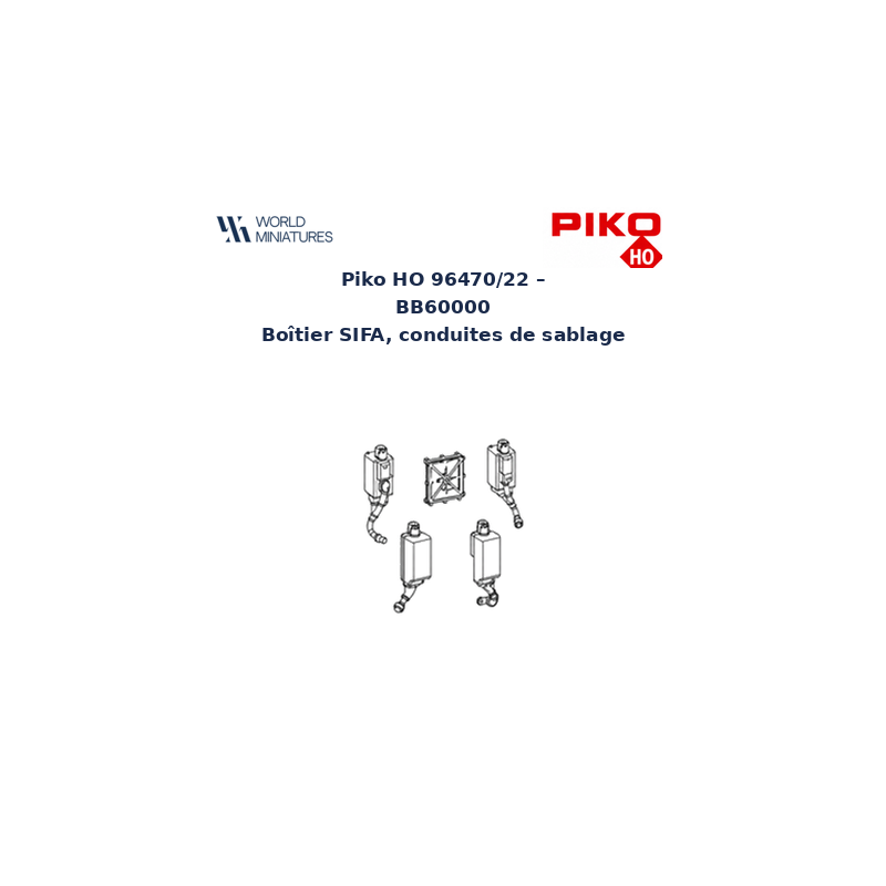 Piko HO 96470/22 – BB60000 Boîtier SIFA, conduites de sablage