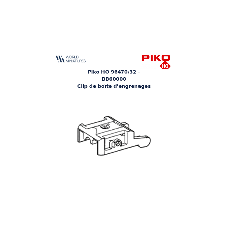 Piko HO 96470/32 – BB60000 clip de boîte d’engrenages