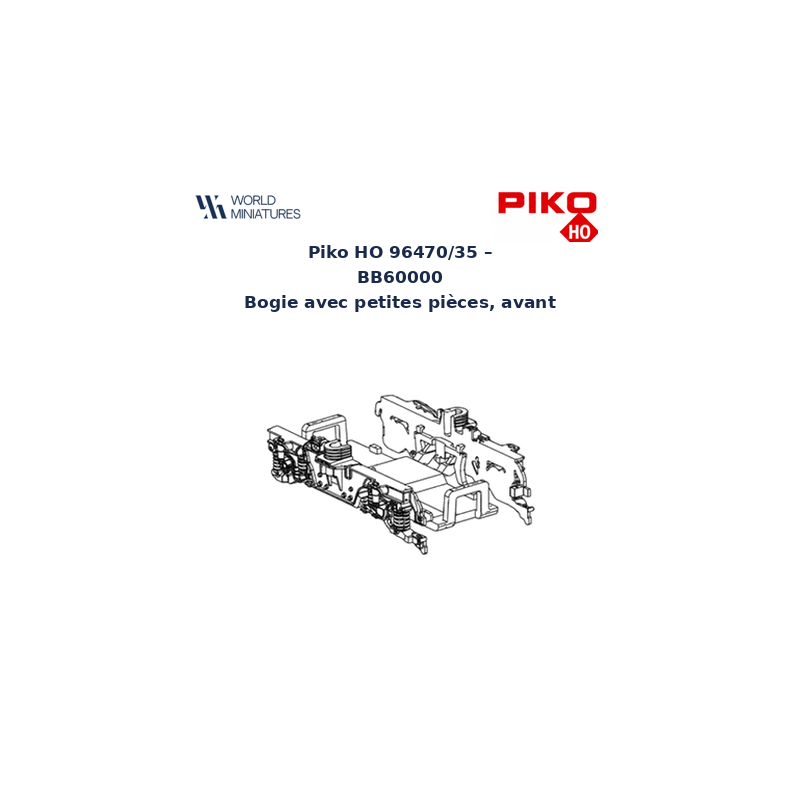 Piko HO 96470/35 – BB60000 Bogie avec petites pièces, avant