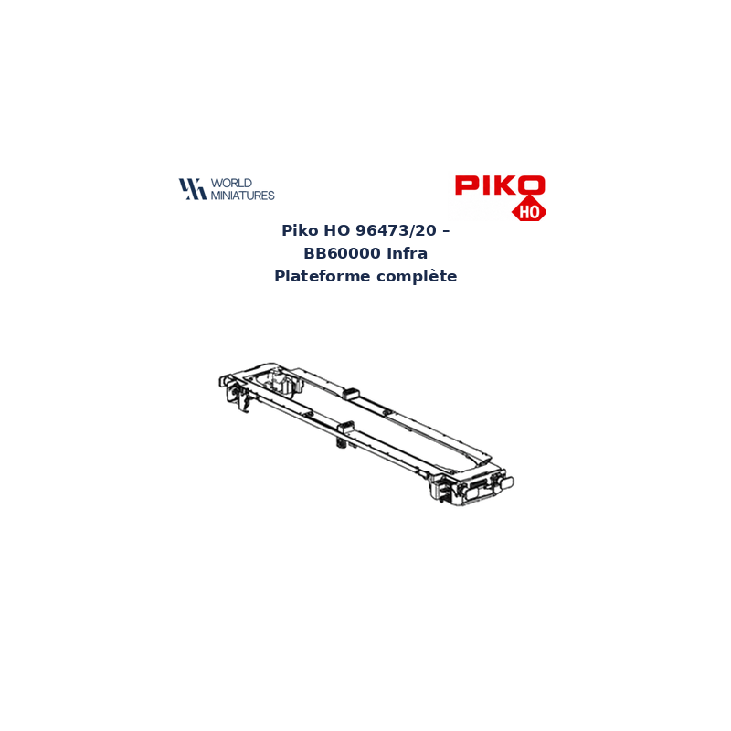 Piko HO 96473/20 - BB60000 INFRA Plateforme complète