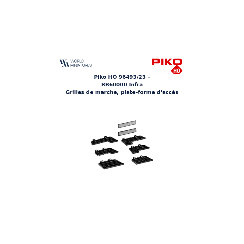 Piko HO 96493/23 – BB60000  Infra Grilles de marche, plate-forme d’accès
