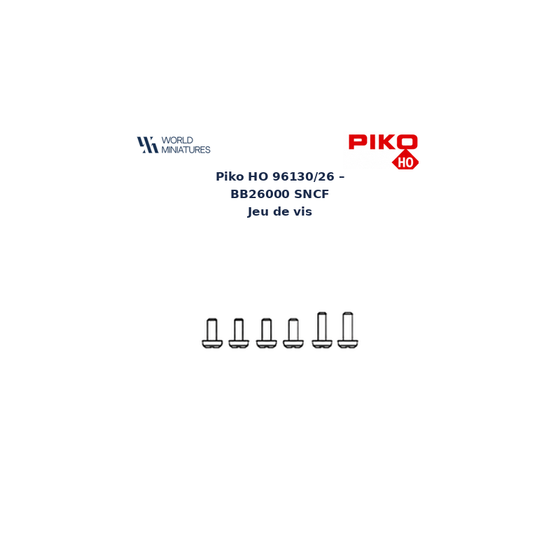 Piko HO 96130/26 – BB26000 SNCF Jeu de vis