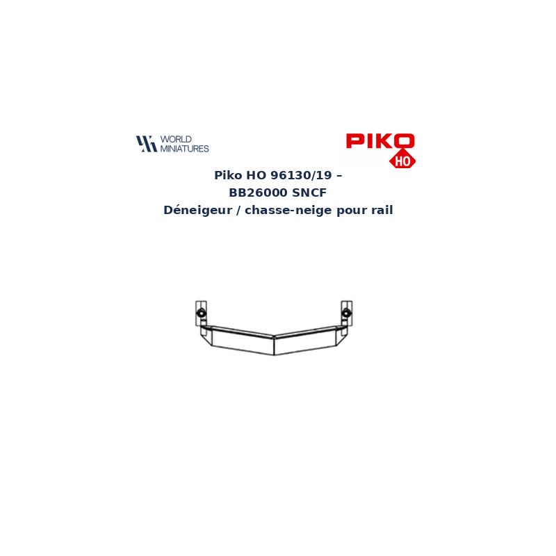 Piko HO 96130/19 – BB26000 SNCF Déneigeur / chasse-neige pour rail