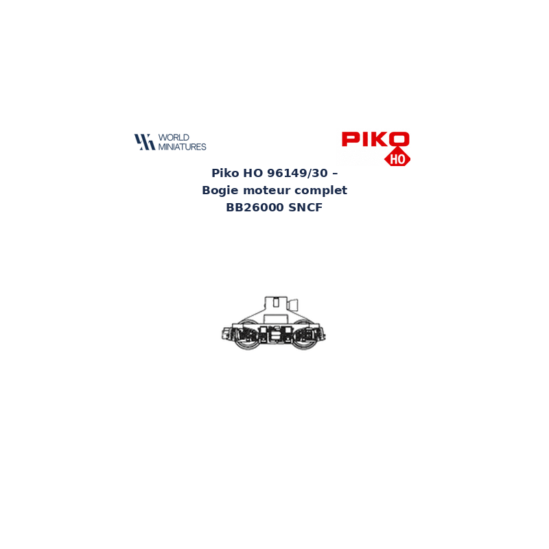 Piko HO 96149/30 – Bogie moteur complet BB26000 SNCF