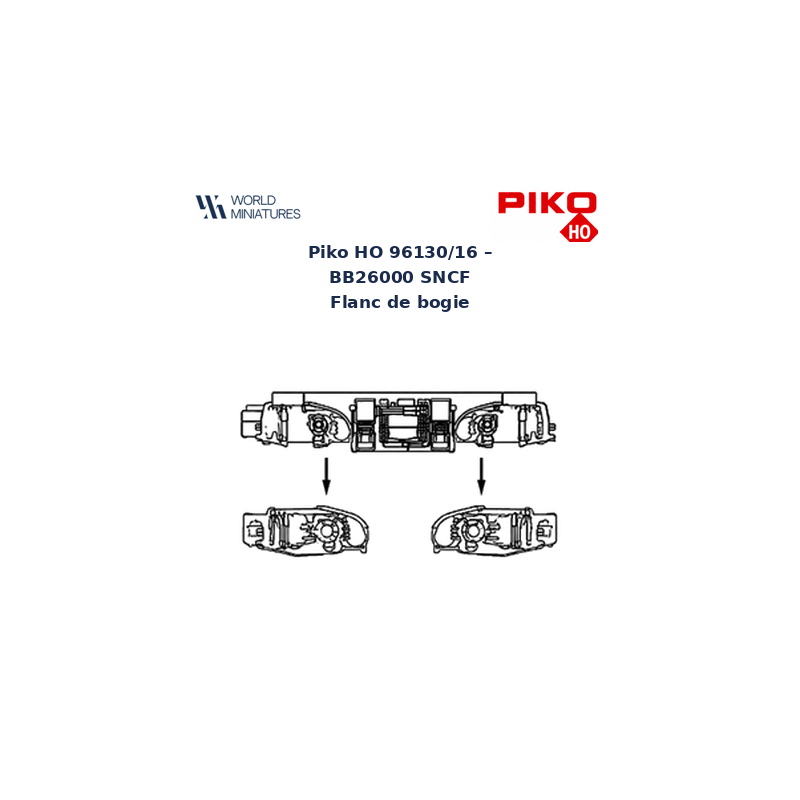 Piko HO 96130/16 – BB26000 SNCF Flanc de bogie