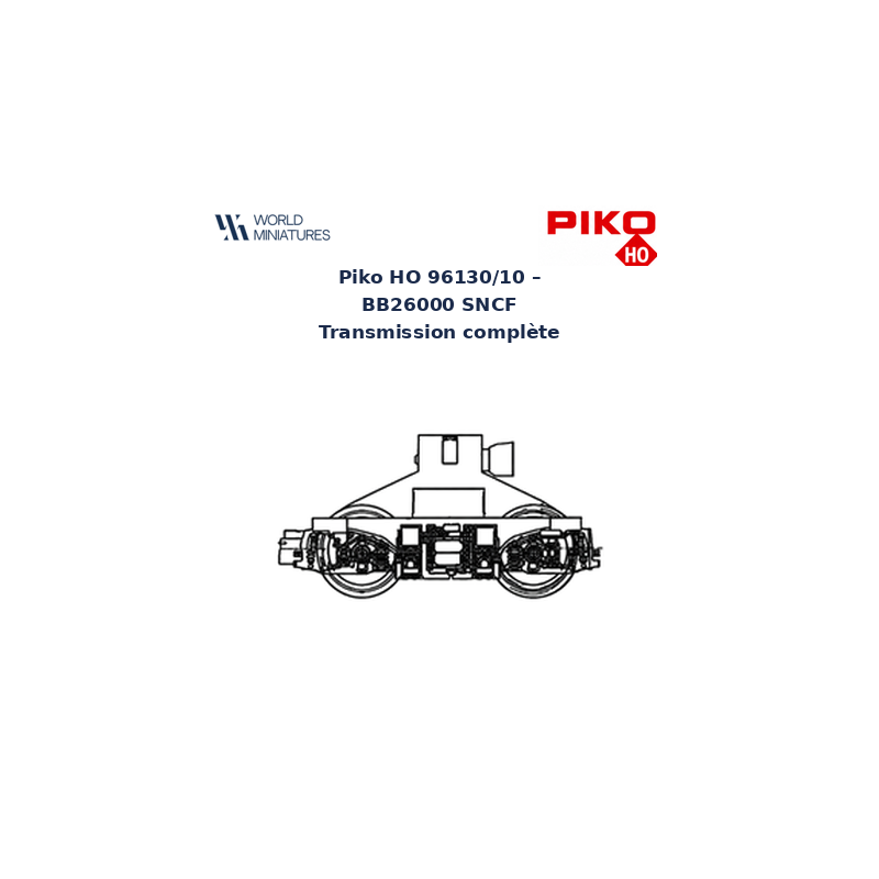 Piko HO 96130/10 – BB26000 SNCF Transmission complète