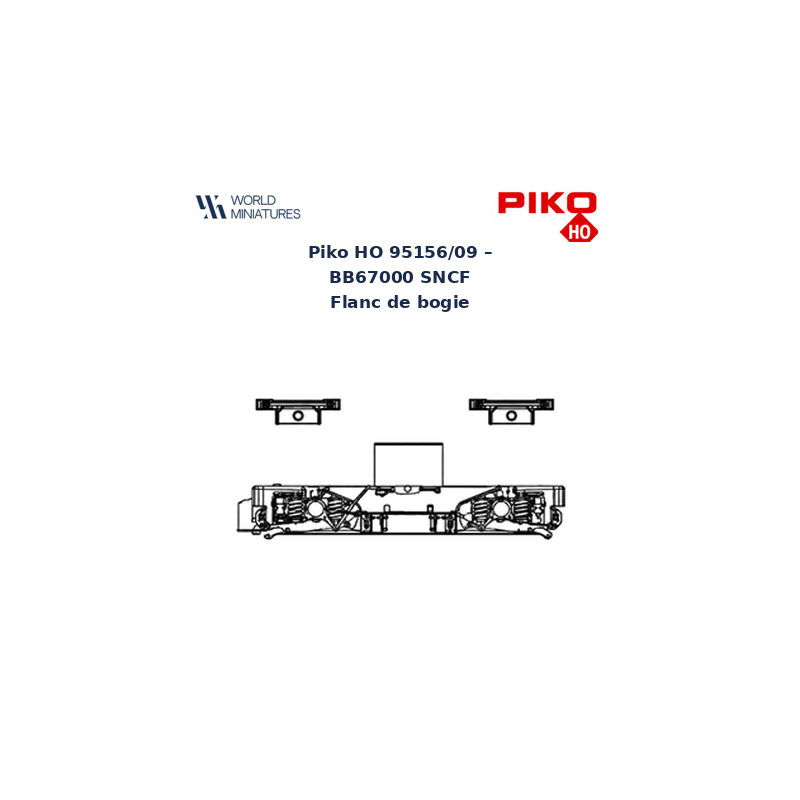 Piko HO 95156/09 – BB67000 SNCF Flanc de bogie