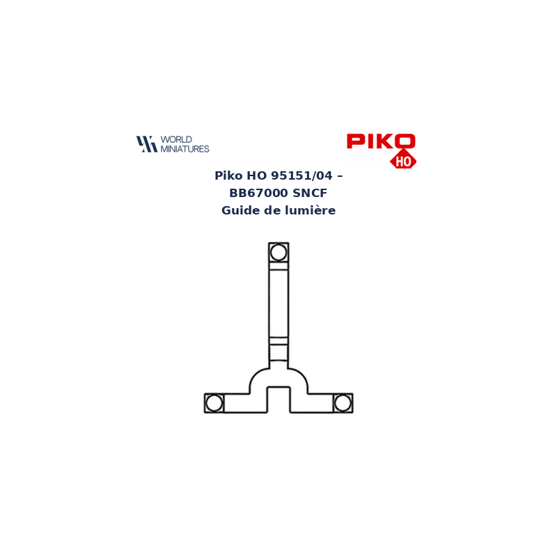 Piko HO 95151/04 – B67000 SNCF Guide de lumière