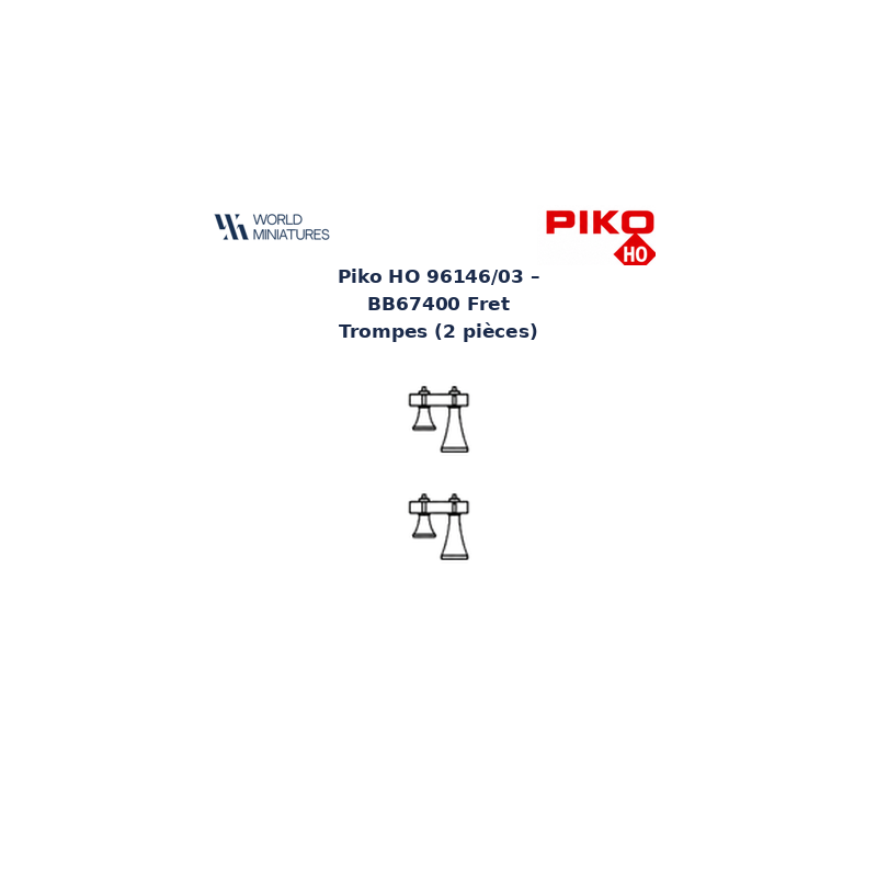 Piko HO 96146/03 – BB67400 Fret trompes (2 pièces)