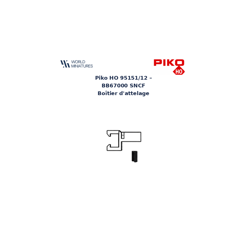 Piko HO 95151/12 – BB67000 SNCF Boîtier d’attelage