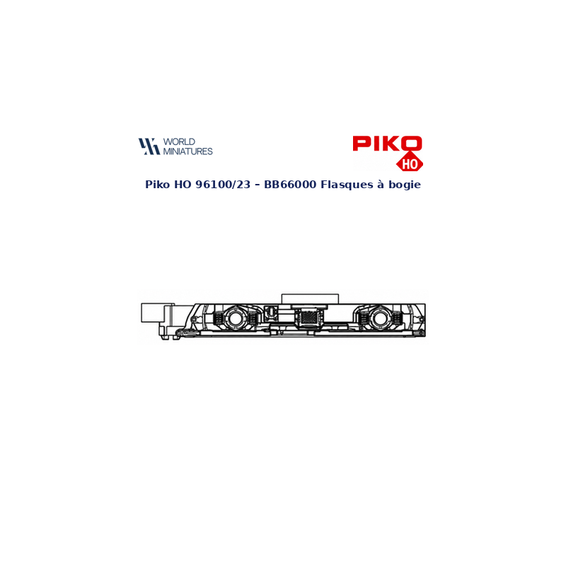 Piko HO 96100/23 – BB66000 Flasques à bogie