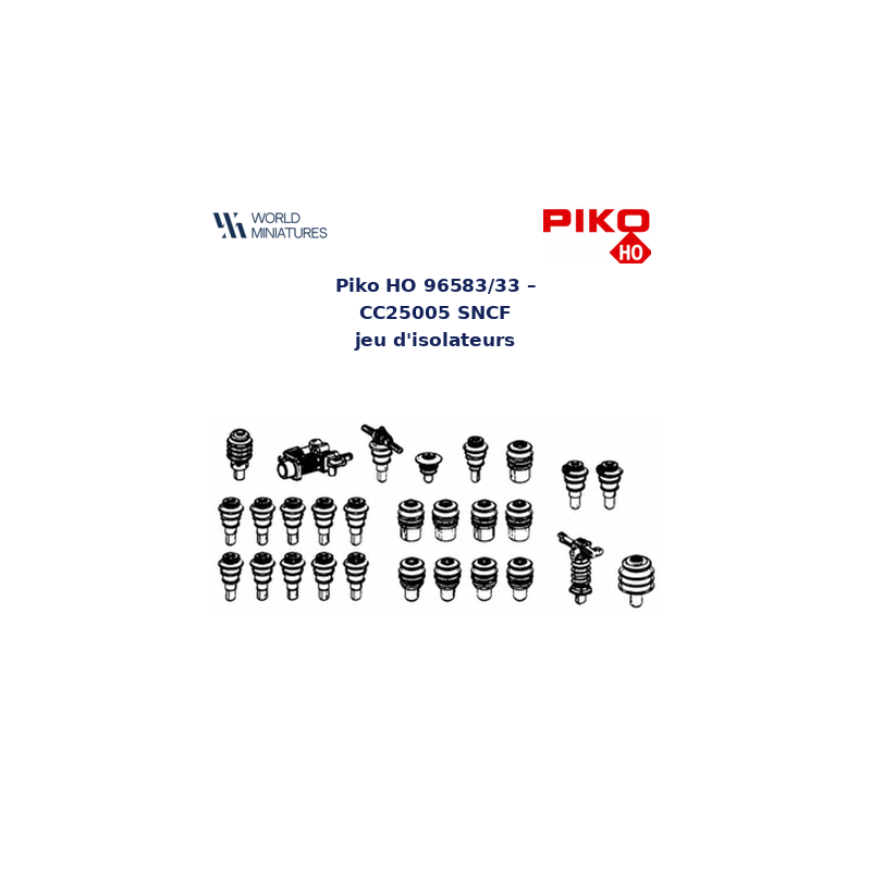 Piko HO 96583/33 – CC25005 SNCF  jeu d'isolateurs