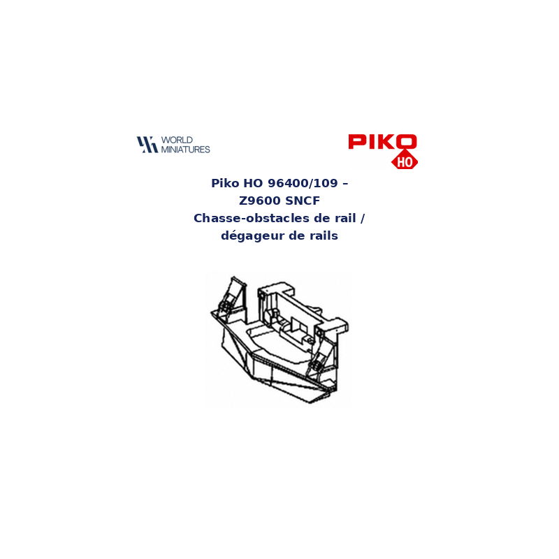 Piko HO 96400/109 - Z9600 SNCF Chasse-obstacles de rail / dégageur de rails