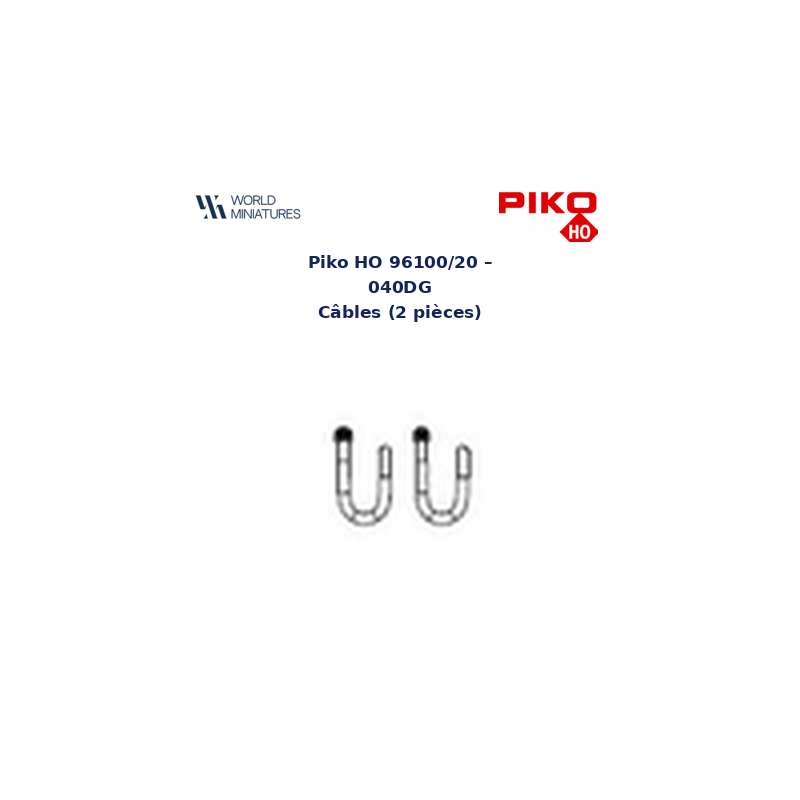 Piko HO 96100/20 – 040DG Câbles (2 pièces)