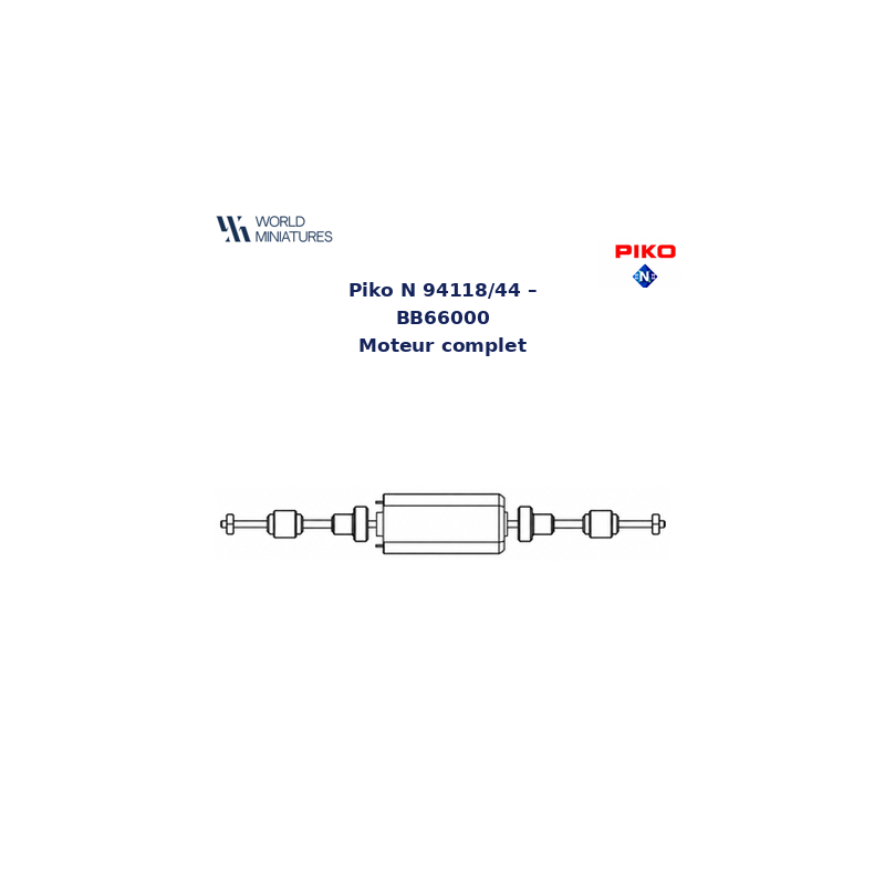 Piko N 94118/44 – BB66000 Moteur complet