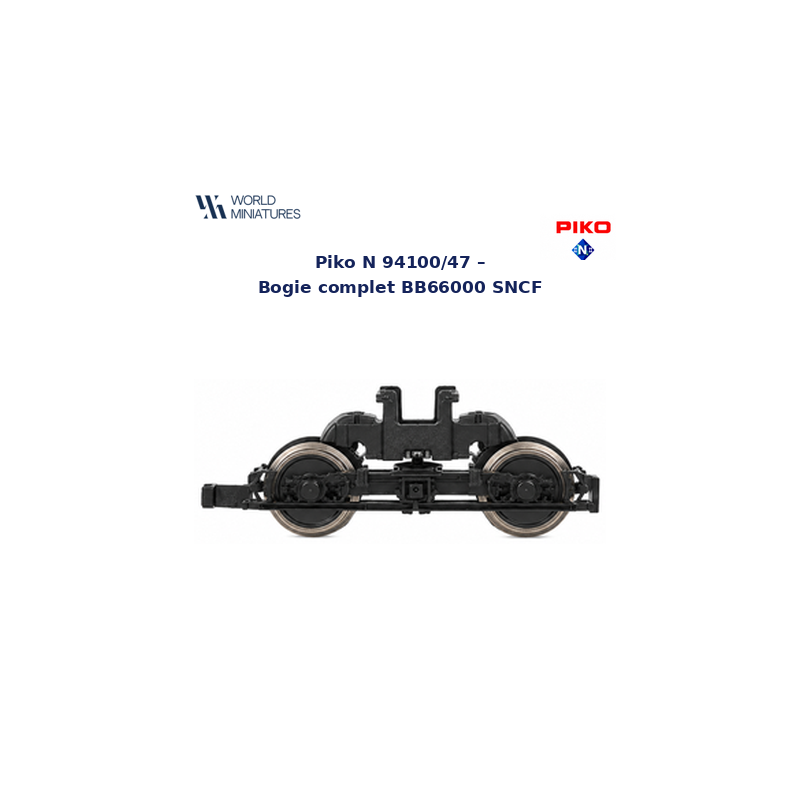 Piko N 94100/47 – Bogie complet BB66000 SNCF – Modélisme Ferroviaire