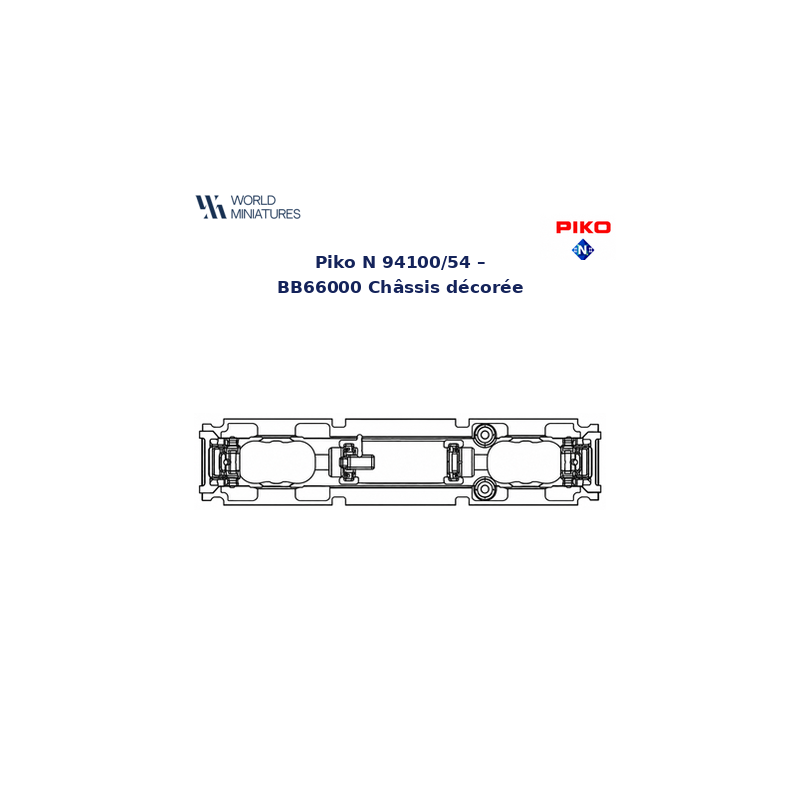 Piko N 94100/54 – BB66000 Châssis decorée