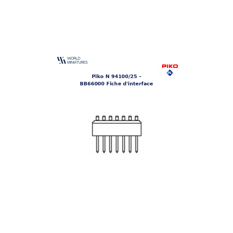 Piko N 94100/25 - BB66000 Fiche d’interface
