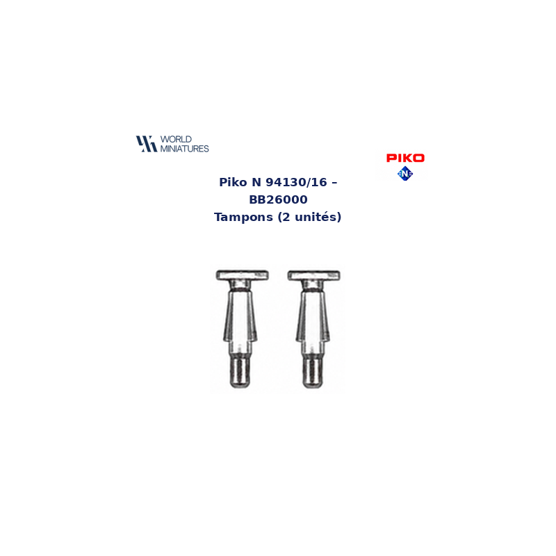Piko N 94130/16 – BB26000 Tampons (2 unités)