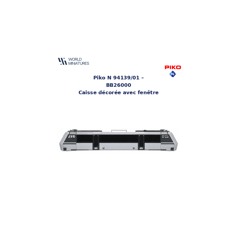 Piko N 94139/01 – BB26000 Caisse décorée avec fenêtre