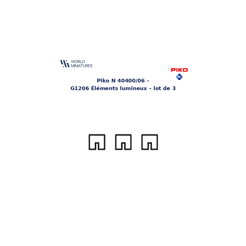 Piko N - 40400/06 - G1206 Éléments lumineux – lot de 3
