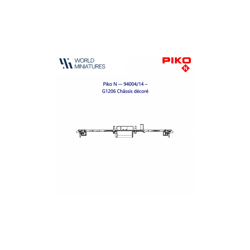 Piko N - 94004/14 - G1206 Châssis décoré