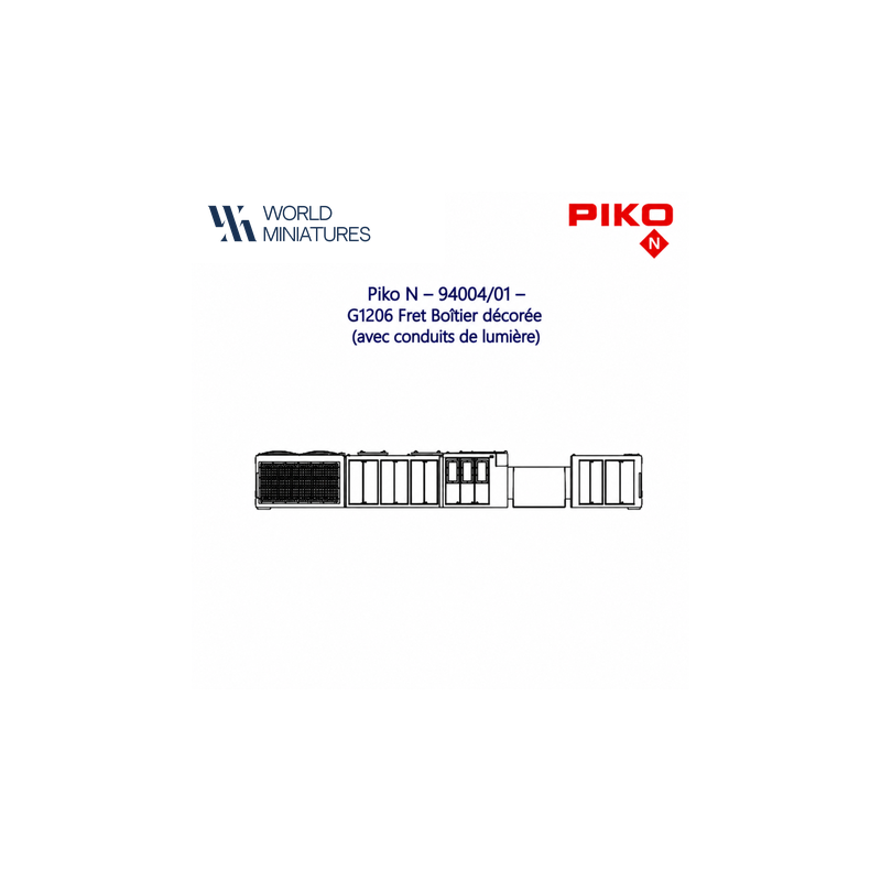 Piko N - 94004/01 - G1206 Fret Boîtier décorée (avec conduits de lumière)