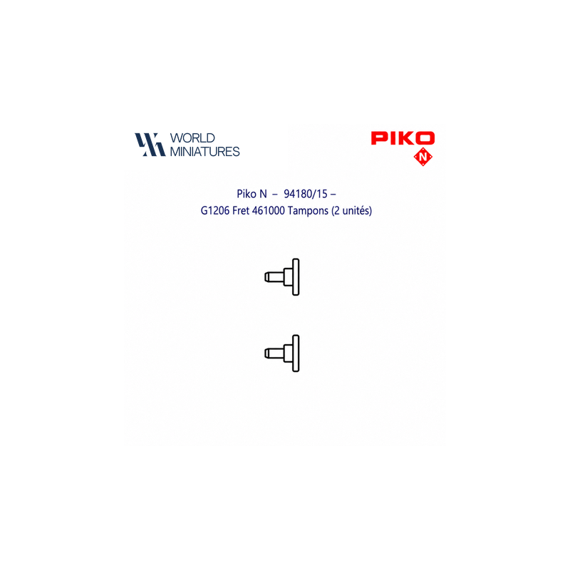 Piko N - 94180/15 - G1206 Fret 461000 Tampons (2 unités)