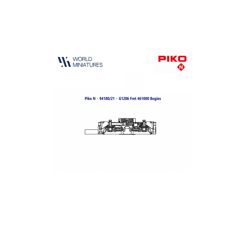 Piko N - 94180/21 - G1206 Fret 461000 Bogies