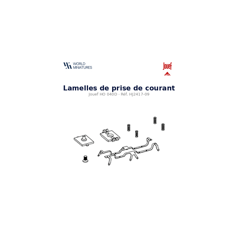 Jouef HO 040D – HJ2417-09 – Lamelles de Prise de Courant