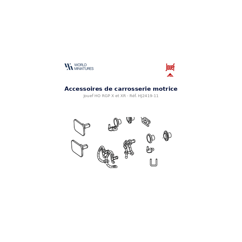 Jouef HO RGP X et XR – HJ2419-11 – Accessoires de Carrosserie Motrice